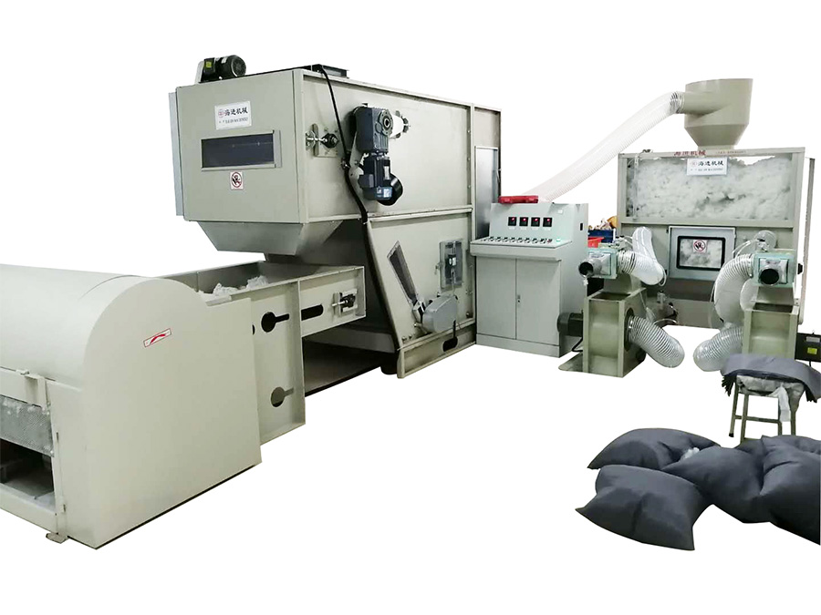  HJZXJ-500枕芯充棉流水線（xiàn）